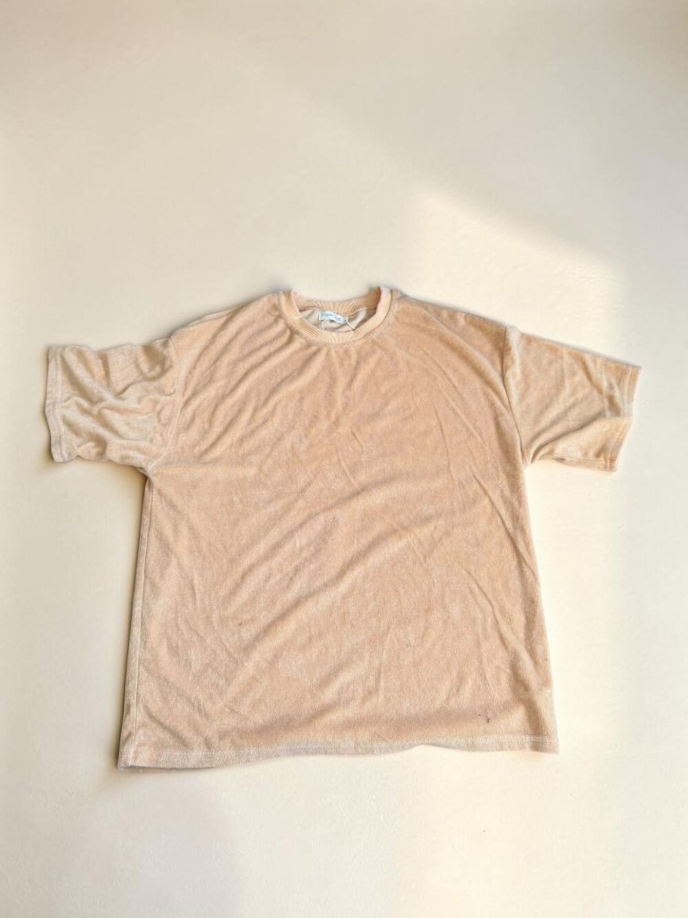 FOREVER FRENCH Cantaloupe Terry T Shirt Size L NEW NWOT